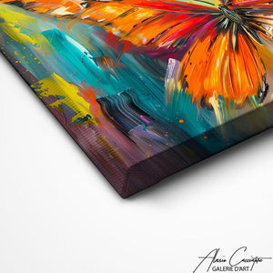 TABLEAU PAPILLON ORANGE Alessio Cacciatore