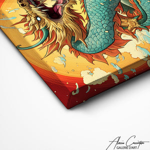 TABLEAU DRAGON ASIATIQUE Alessio Cacciatore