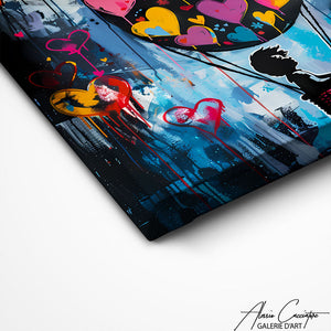 TABLEAU STREET ART COEUR Alessio Cacciatore