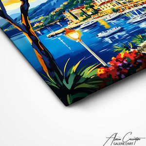 TABLEAU PAYSAGE BORD DE MER Alessio Cacciatore