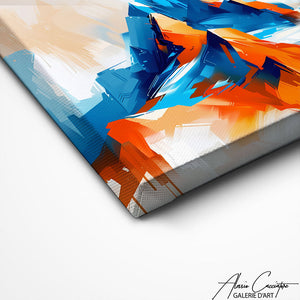 TABLEAU MONTAGNE ABSTRAIT Alessio Cacciatore