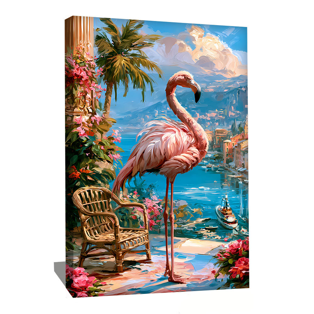 Toile Flamant Rose