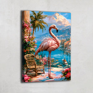 Toile Flamant Rose