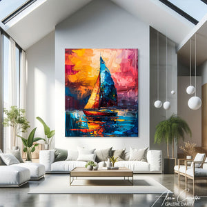 Tableau Voilier en Mer