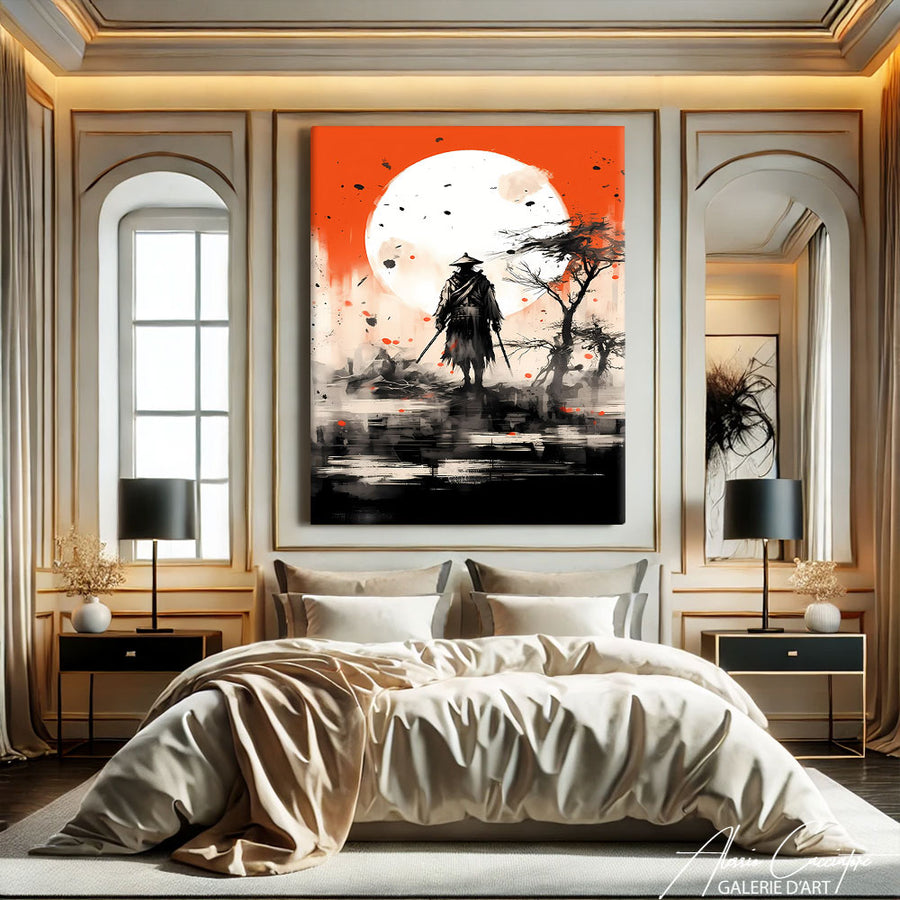 Peinture Samouraï Japonais – mise en situation