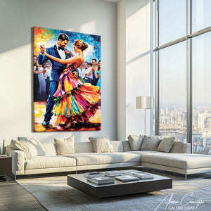 toile couple peinture