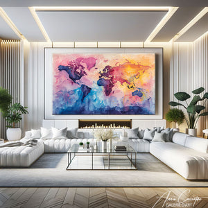 Carte du Monde en Tableau