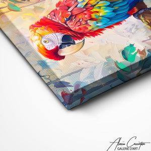 TABLEAU OISEAU PERROQUET Alessio Cacciatore