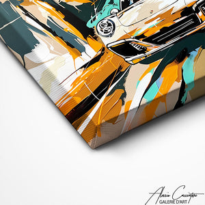 TABLEAU ABSTRAIT PORSCHE AlessioCacciatore