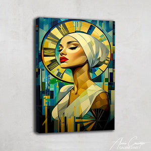 Peinture Femme Art Déco