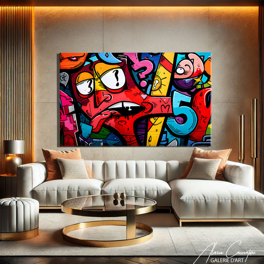 Déco Murale Pop Art – mise en situation