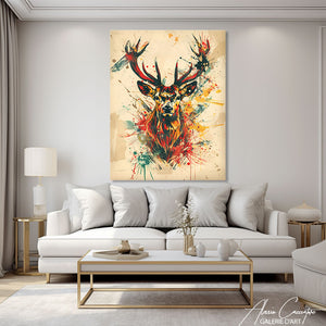 peinture cerf peinture