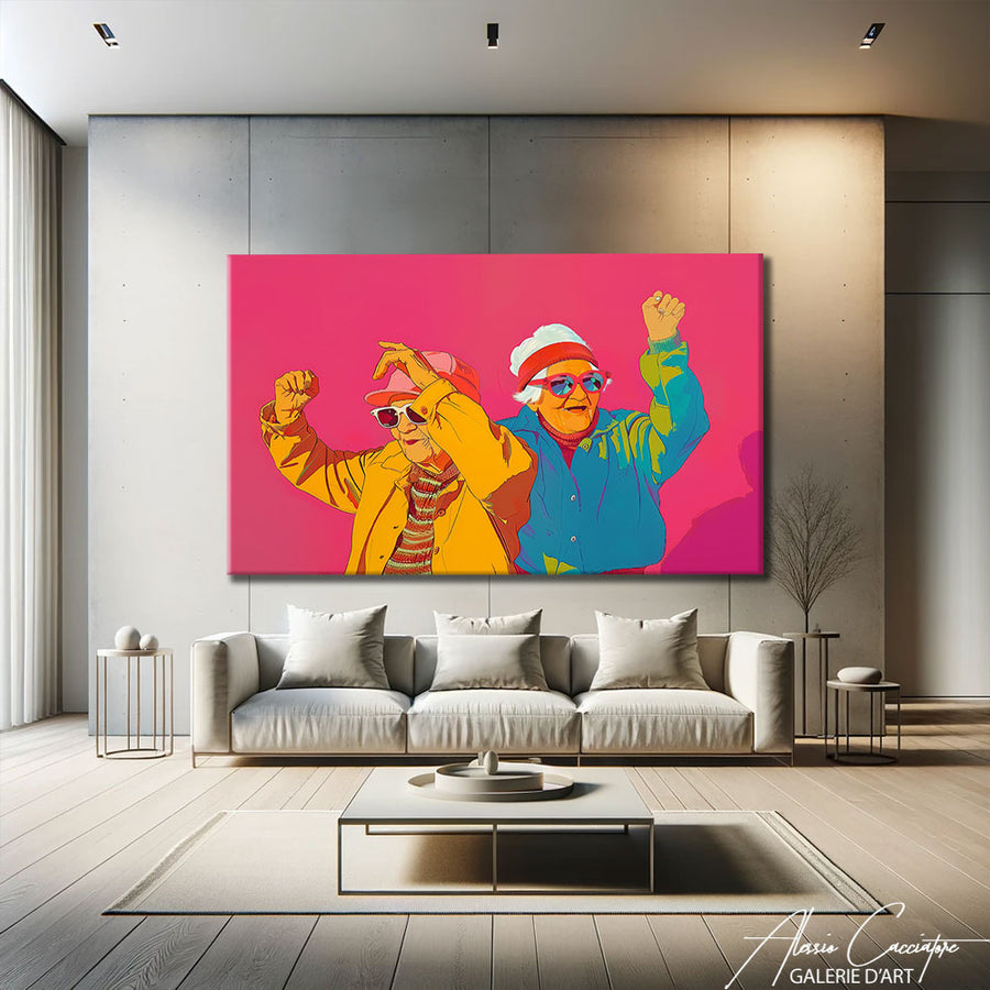 TABLEAU CONTEMPORAIN COULEUR – mise en situation