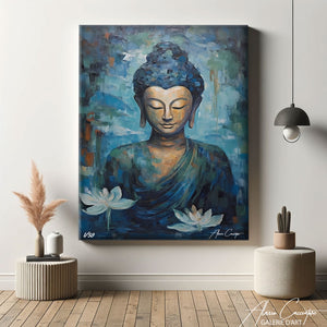 tableau bouddha couleur