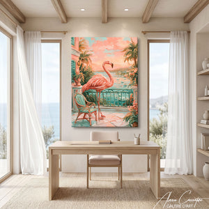 Tableau Flamant Rose Tableau Peinture