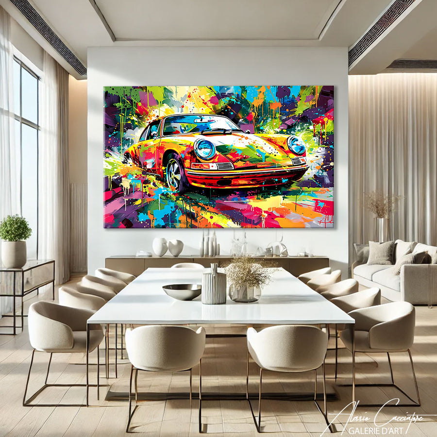 Tableau Porsche 911 – mise en situation