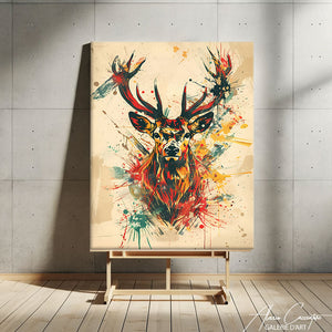 Peinture Aquarelle Cerf