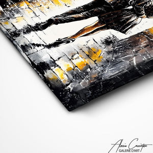 TABLEAU COUPLE SOUS LA PLUIE AlessioCacciatore