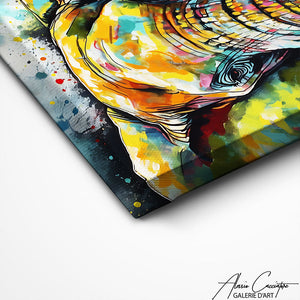 TABLEAU ÉLÉPHANT COLORIS Alessio Cacciatore