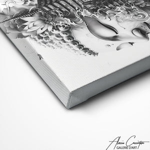 TABLEAU ZEN BOUDDHA ABSTRAIT Alessio Cacciatore