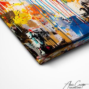 TABLEAU TRIPTYQUE COLORÉ Alessio Cacciatore