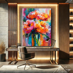 TABLEAU MODERNE FLEURS Alessio Cacciatore