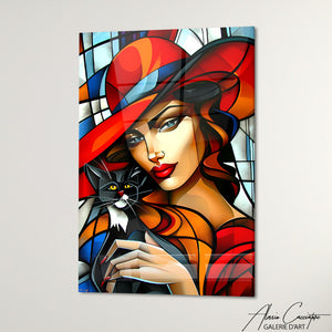 TABLEAU FEMME CUBISME Alessio Cacciatore