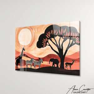 Art Mural Deco Terracotta