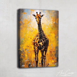 peinture sur toile girafe