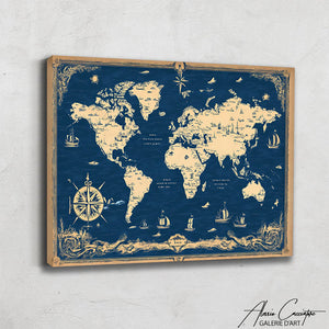 Carte du Monde en Tableau