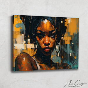 Tableau Visage Femme Africaine
