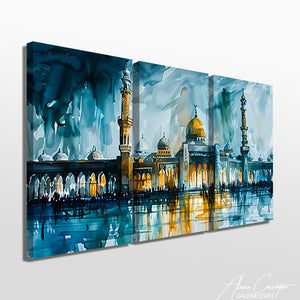 Tableau Triptyque Oriental