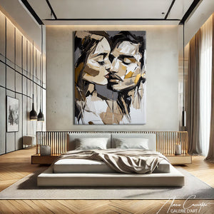 Tableau Peinture Couple