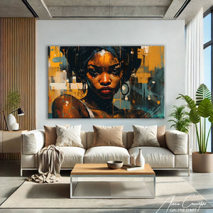 Tableau Visage Femme Africaine