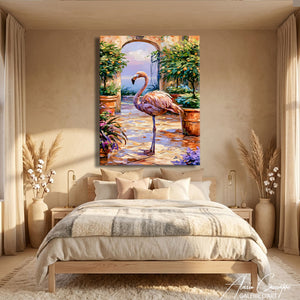 Toile Flamant Rose Tableau