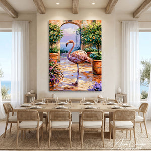 Tableau Flamant Rose Tableau
