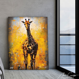 tableau girafe coloré