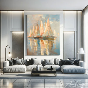 Tableau Voiliers en Mer