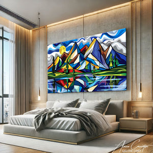 Tableau Montagne moderne