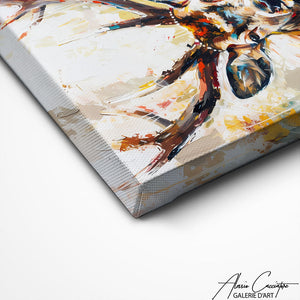 TABLEAU CERF PEINTURE Alessio Cacciatore
