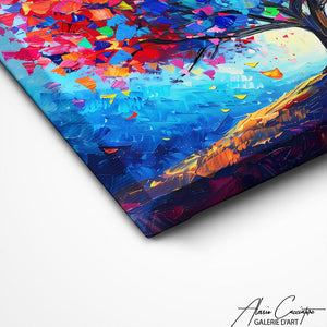 TABLEAU COLORÉ ARBRE DE VIE Alessio Cacciatore