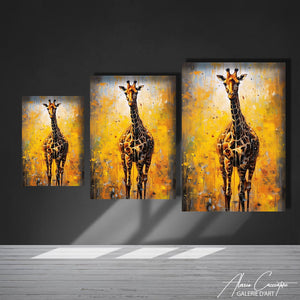 tableau girafe