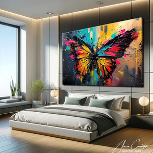 TABLEAU PAPILLON COLORE