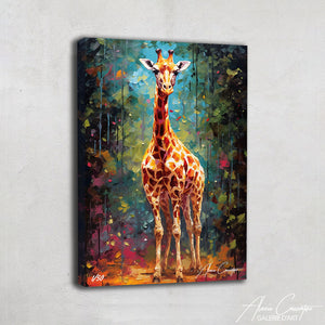 peinture girafe moderne