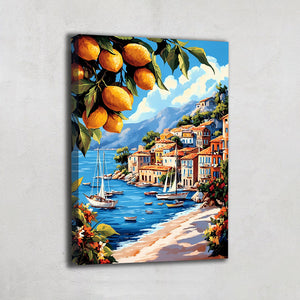 TABLEAU MAISON BORD DE MER