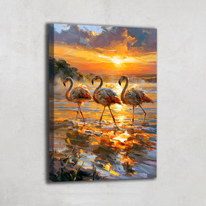 Cadre Flamant Rose