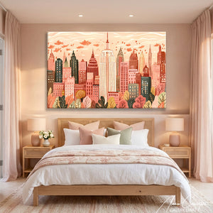 Toile Terracotta Rose