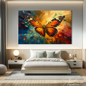 Cadre Papillon Fleur