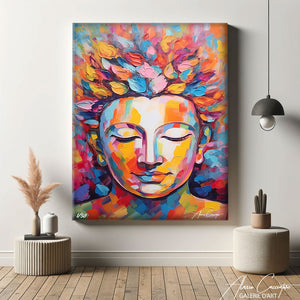 toile bouddha moderne