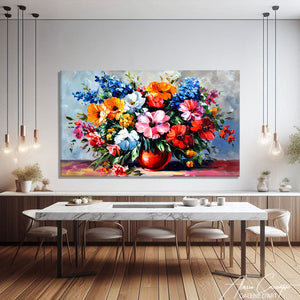 Tableau Fleurs Aquarelle